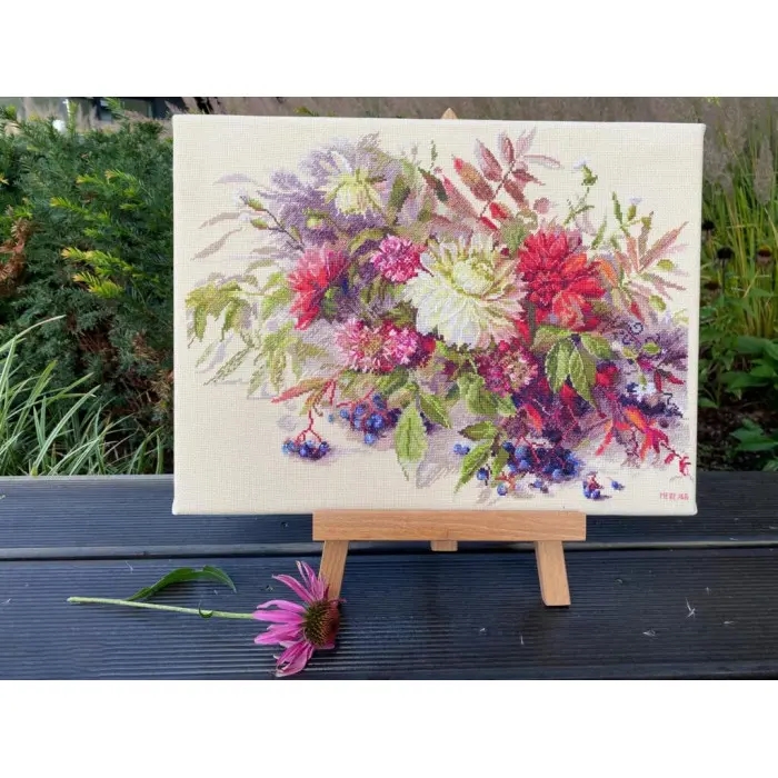 К-218 Осінні секрети. Мережка. Набір для вишивки хрестиком на Aida 16