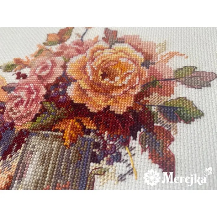 К-241В Натюрморт з гарбузами. Мережка. Набір для вишивки хрестиком на Murano 3