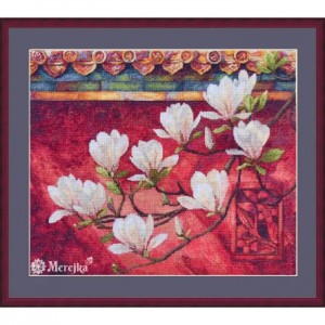 К-292м Набір для вишивки рахунковим хрестиком "Магнолія" Мережка, Aida16
