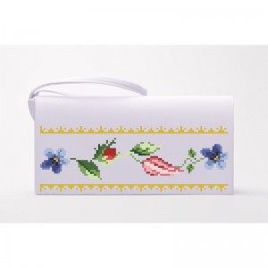 Заготовка клатча "Лілеї, троянди, незабудки" для вишивки бісером (КЛ036кБ1301)