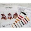 L8017 Набір ялинкових іграшок Тигри. Letistitch. Набір для вишивки хрестиком