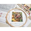 L8052 Відпочинок Санти біля каміна. Letistitch. Набір для вишивки хрестиком