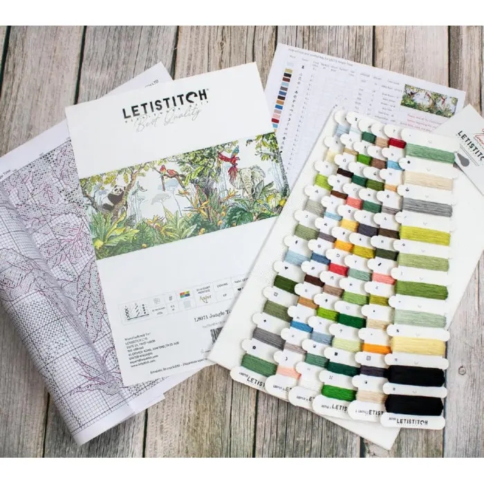 L8071 Час джунглів. Letistitch. Набір для вишивки хрестиком