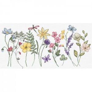 L8094 Літнє цвітіння. Letistitch. Набір для вишивки хрестиком на Aida 16