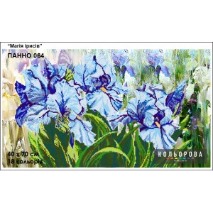 Панно-064 "Магія ірисів" для вишивки бісером