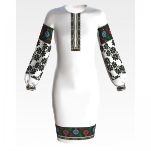 Заготовка дитячого плаття на 9-12 років "Борщівський край" для вишивки бісером (ПД065кБ40нн)