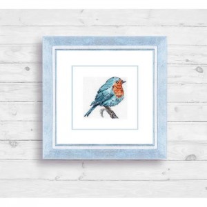 R01 Пташка. Luca-S. Набір для вишивання хрестиком з рамкою