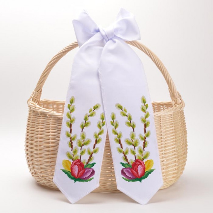 Схема Великодній бант для вишивки бісером і нитками на тканині (ТР-823)