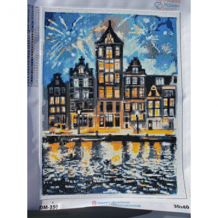 Алмазна вишивка (набір) "У вогнях феєрверку" (DM-350)