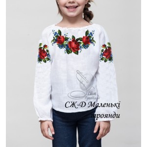 Заготовка на дитячу сорочку "Маленькі троянди"