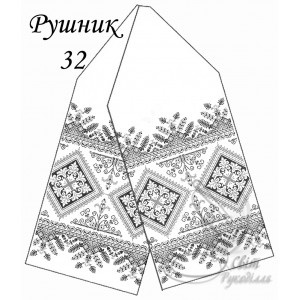 Заготовка для вишивання рушника 32-3 сірий