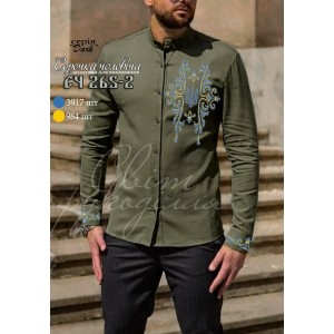 Заготовка на чоловічу сорочку 265-2 дарк