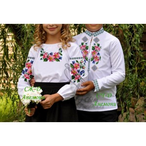 Заготовка на дитячу сорочку "Анемони"