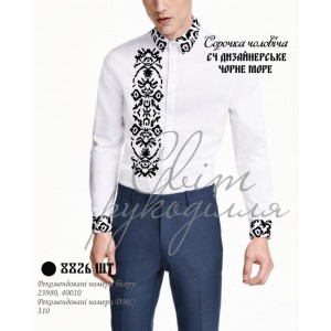 Заготовка на чоловічу сорочку "Дизайнерське Чорне море"