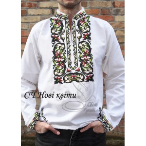 Заготовка на чоловічу сорочку "Нові квіти"