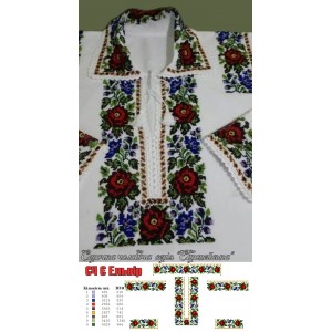 Заготовка на чоловічу сорочку серія Європейська "Ельвір"