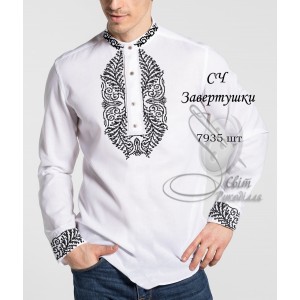Заготовка на чоловічу сорочку "Завертушки"