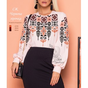 Заготовка на жіночу сорочку "Червона зірочка"