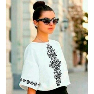 Заготовка на жіночу сорочку "Чорне небо"