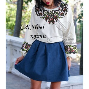 Заготовка на жіночу сорочку "Нові квіти"