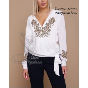 Заготовка на жіночу сорочку "Важливий день"