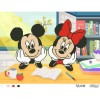 Схема картини "Міккі Маус та Мінні Маус" (Серія: Міккі Маус та його друзі) для вишивки бісером на тканині (ТД-040)