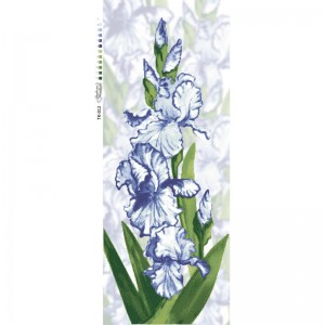 Схема картини "Ірисове щастя" для вишивки бісером на габардині (ТК-012)
