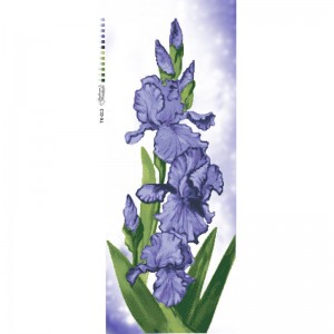 Схема картини "Іриси" для вишивки бісером на габардині (ТК-013)