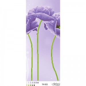 Схема картини "Бузкова фантазія" для вишивки бісером на габардині (ТК-053)