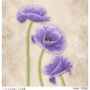 Схема картини "Тендітні бузкові маки" для вишивки бісером на габардині (ТК-064)
