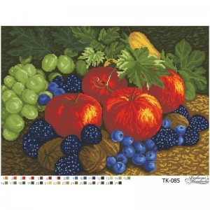 Схема картини "Дари літа" для вишивки бісером на габардині (ТК-085)