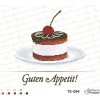 Схема картини Тістечко “Guten Appetit!” для вишивки бісером на габардині (ТК-094)