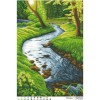 Схема картини "Чарівний струмок" для вишивки бісером на тканині (ТП-021)