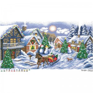 Схема картини "Напередодні свята" для вишивки бісером на тканині (ТП-024)