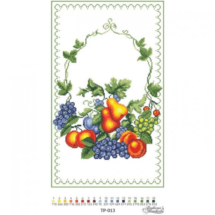 Схема Спасівський рушник для вишивки бісером і нитками на тканині (ТР-013)