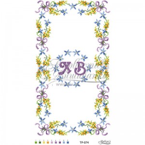 Схема Великодній рушник для вишивки бісером і нитками на тканині (ТР-074)