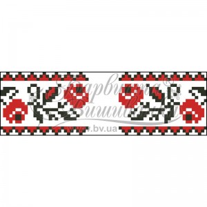 Рушничок для Весільних букетів та декору для вишивки бісером і нитками на тканині (ТР-118)