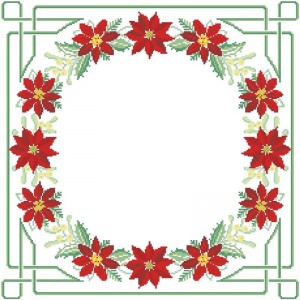Схема Новорічна скатертина "Фантазія" для вишивки бісером і нитками на габардині. (ТР-150)