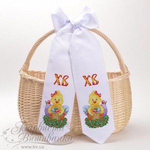 Схема Великодній бант для вишивки бісером і нитками на тканині (ТР-391)