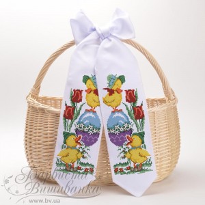 Схема Великодній бант для вишивки бісером і нитками на тканині (ТР-395)