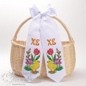 Схема Великодній бант для вишивки бісером і нитками на тканині (ТР-399)