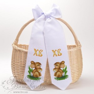 Схема Великодній бант для вишивки бісером і нитками на тканині (ТР-401)