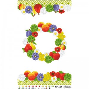 Схема Спасівський рушник для вишивки бісером і нитками на тканині (ТР-497)