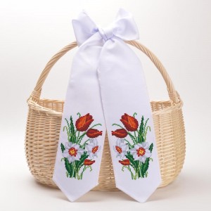 Схема Великодній бант для вишивки бісером і нитками на тканині (ТР-525)