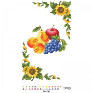 Схема Спасівський рушник для вишивки бісером і нитками на тканині (ТР-535)