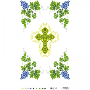 Схема Спасівський рушник для вишивки бісером і нитками на тканині (ТР-537)