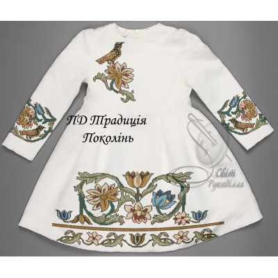 Заготовка на дитячу сукню для дівчинки "Традиція поколінь"