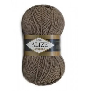 LanaGold-240 Коричневий меланж  Пряжа ALIZE Lana Gold