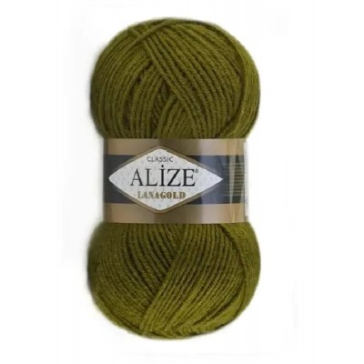 LanaGold-29 Хакі Пряжа ALIZE Lana Gold