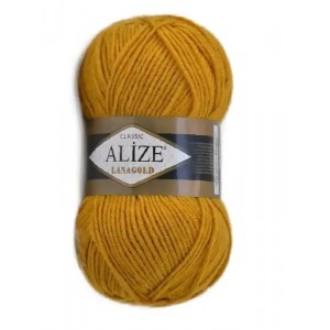 LanaGold-645 Гірчичний  Пряжа ALIZE Lana Gold